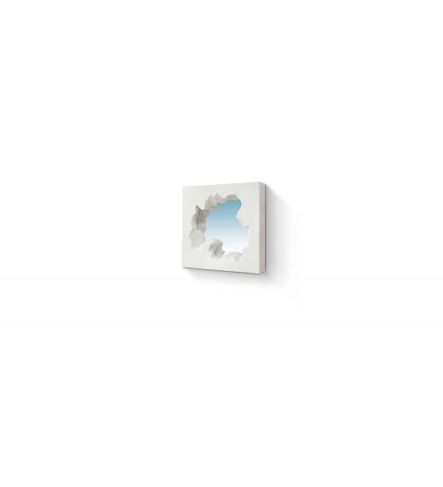 Gufram BROKEN SQUARE MIRROR WHITE镜子